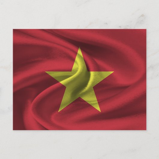 Carte Postale Drapeau du Vietnam (Devant)