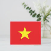 Carte Postale Drapeau du Vietnam (Debout devant)