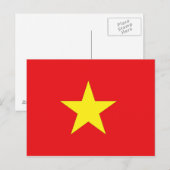 Carte Postale Drapeau du Vietnam (Devant / Derrière)