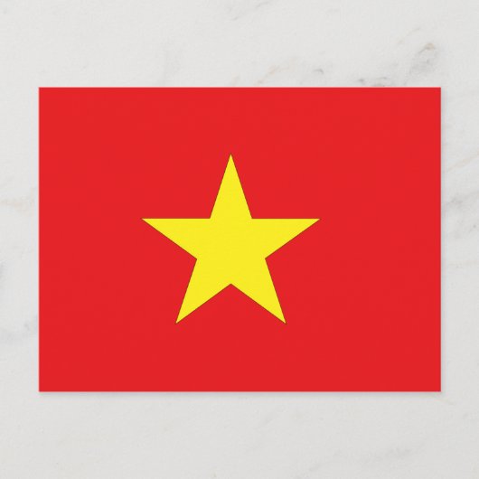 Carte Postale Drapeau du Vietnam (Devant)