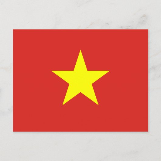 Carte postale drapeau du Vietnam (Devant)