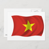 Carte Postale Drapeau du Vietnam (Devant / Derrière)