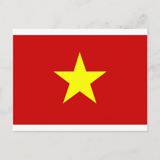 Carte Postale Drapeau du Vietnam (Devant)