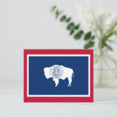 Carte Postale Drapeau du Wyoming (Debout devant)