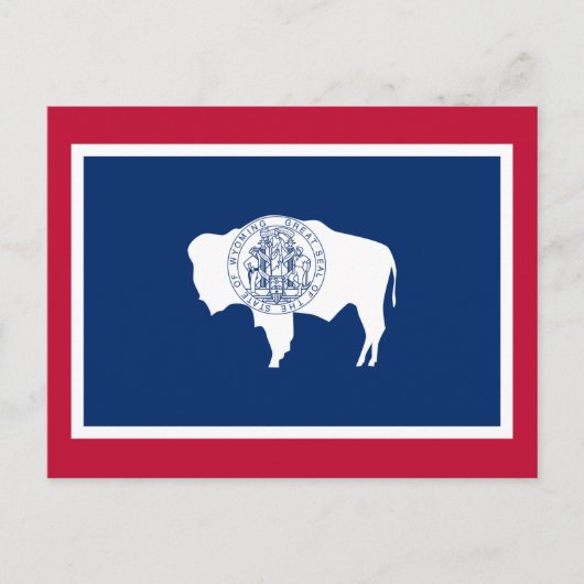 Carte Postale Drapeau du Wyoming (Devant)