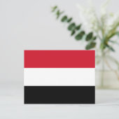 Carte Postale Drapeau du Yémen (Debout devant)
