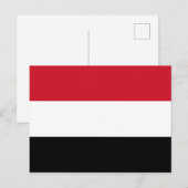 Carte Postale Drapeau du Yémen (Devant / Derrière)