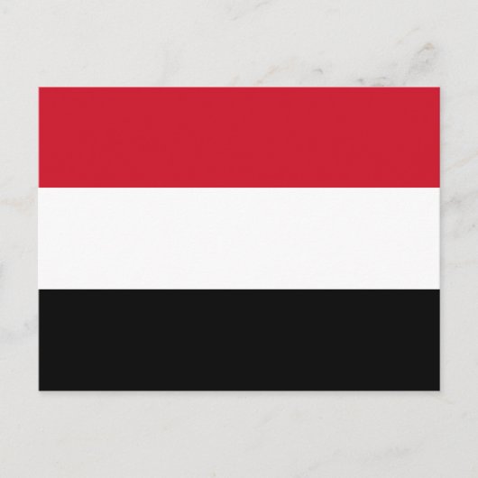 Carte Postale Drapeau du Yémen (Devant)