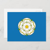 Carte Postale Drapeau du Yorkshire (comté anglais) (Devant / Derrière)
