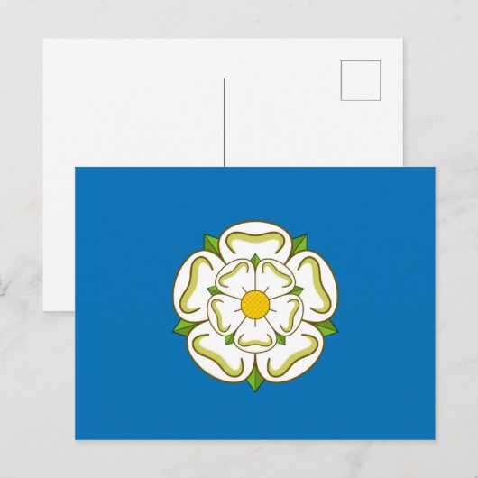 Carte Postale Drapeau du Yorkshire (comté anglais) (Devant / Derrière)