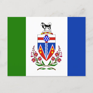 Carte Postale Drapeau du Yukon, Canada 