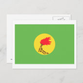 Carte Postale Drapeau du Zaïre (1971-1997) (Devant / Derrière)