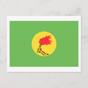 Carte Postale Drapeau du Zaïre (1971-1997)