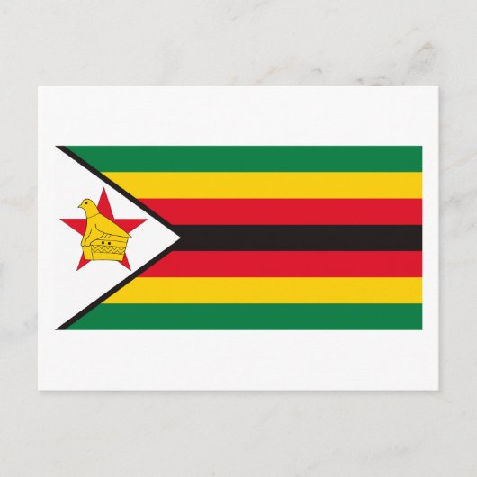 Carte postale Drapeau du Zimbabwe (Devant)