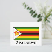 Carte Postale Drapeau du Zimbabwe (Debout devant)
