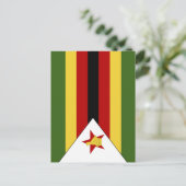 Carte Postale drapeau du Zimbabwe (Debout devant)