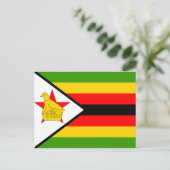 Carte Postale Drapeau du Zimbabwe (Debout devant)