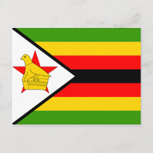 Carte Postale Drapeau du Zimbabwe