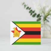 Carte Postale Drapeau du Zimbabwe (Debout devant)