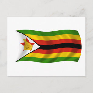 Carte Postale Drapeau du Zimbabwe