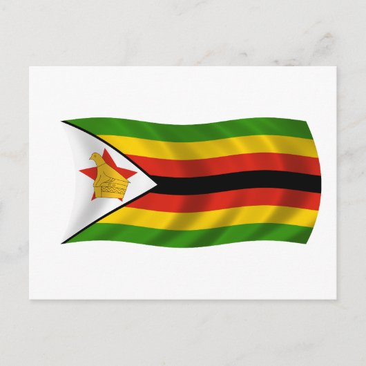 Carte Postale Drapeau du Zimbabwe (Devant)