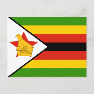 Carte Postale drapeau du zimbabwe