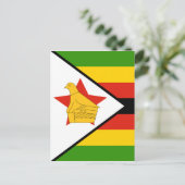 Carte Postale drapeau du zimbabwe (Debout devant)