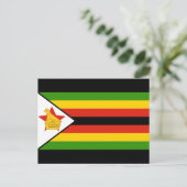 Carte Postale drapeau du zimbabwe (Debout devant)