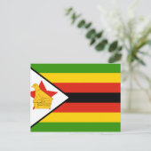 Carte Postale Drapeau du Zimbabwe (Debout devant)