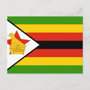 Carte Postale Drapeau du Zimbabwe
