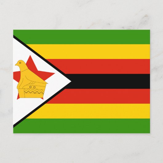 Carte Postale Drapeau du Zimbabwe (Devant)
