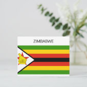 Carte Postale Drapeau du Zimbabwe (Debout devant)