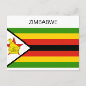 Carte Postale Drapeau du Zimbabwe (Devant)