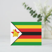 Carte postale Drapeau du Zimbabwe (Debout devant)