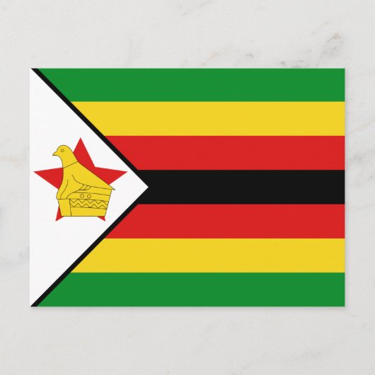 Carte postale Drapeau du Zimbabwe (Devant)