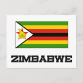Carte Postale Drapeau du Zimbabwe (Devant)
