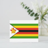Carte Postale drapeau du zimbabwe (Debout devant)