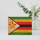 Carte Postale Drapeau du Zimbabwe (Debout devant)