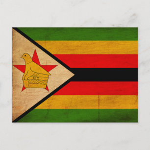 Carte Postale Drapeau du Zimbabwe