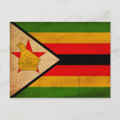 Carte Postale Drapeau du Zimbabwe (Devant)