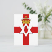 Carte Postale Drapeau d'ulster d'Irlande du Nord (Debout devant)