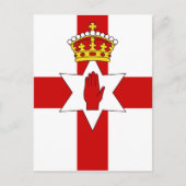 Carte Postale Drapeau d'ulster d'Irlande du Nord (Devant)