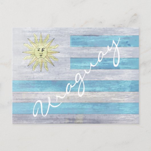 Carte Postale Drapeau d'Uraguay (Devant)