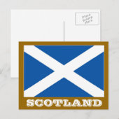 Carte Postale Drapeau écossais (Devant / Derrière)