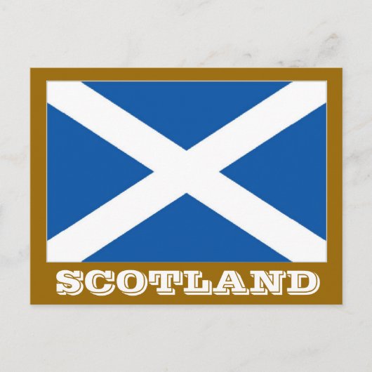 Carte Postale Drapeau écossais (Devant)