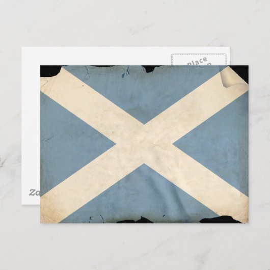 Carte Postale Drapeau écossais (Devant / Derrière)