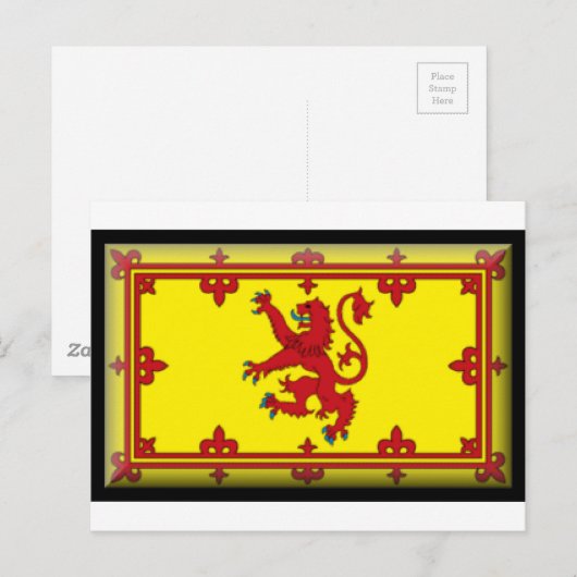 Carte Postale Drapeau écossais (Devant / Derrière)