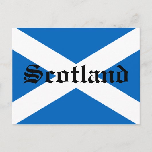 Carte Postale Drapeau écossais (Devant)