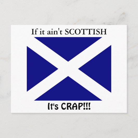 Carte Postale Drapeau écossais (Devant)