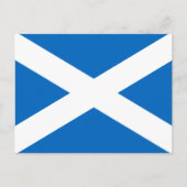 Carte Postale Drapeau écossais, Drapeau écossais (Devant)